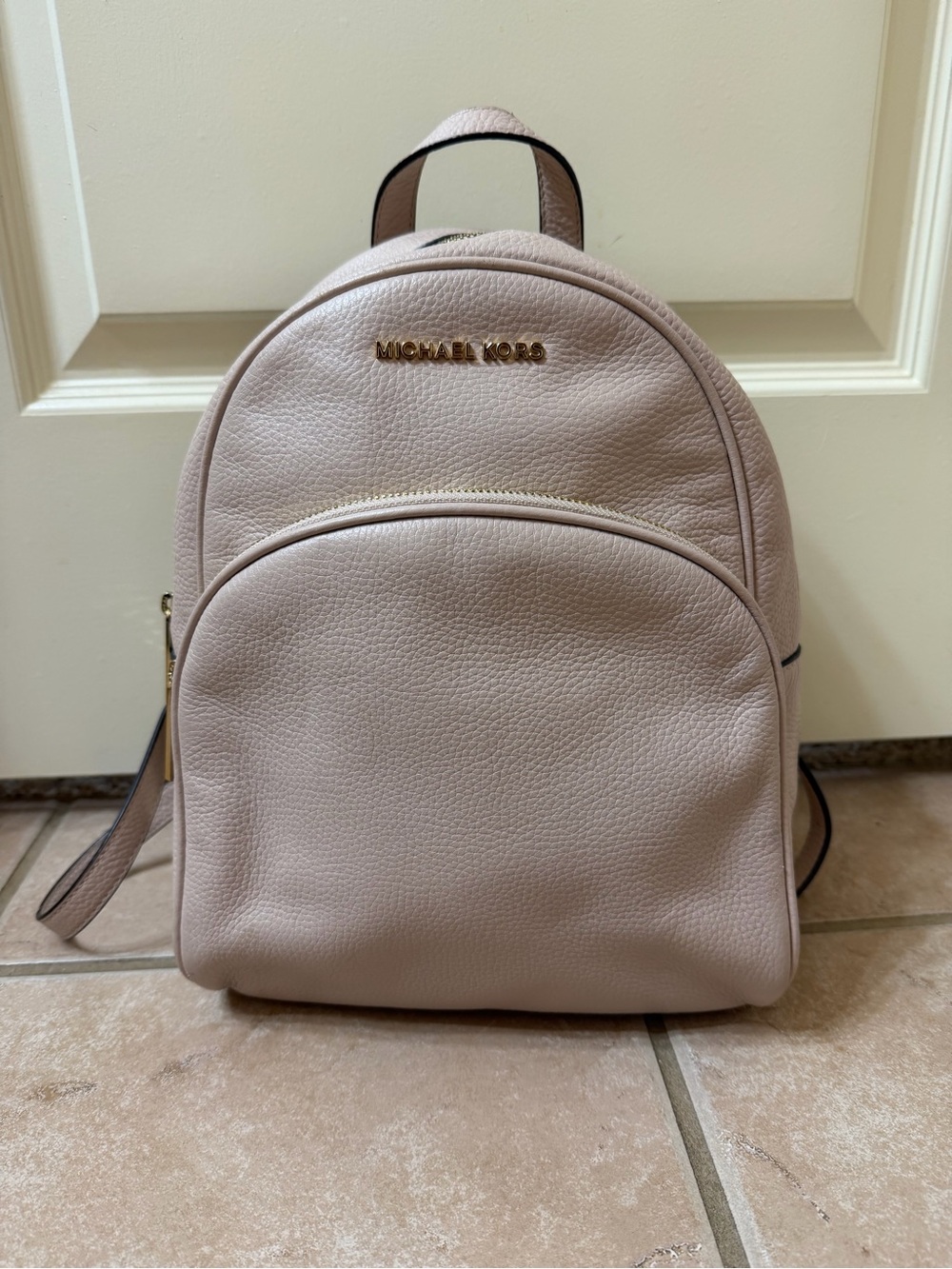 Michael Kors Pink Pebble Leather Mini Backpack